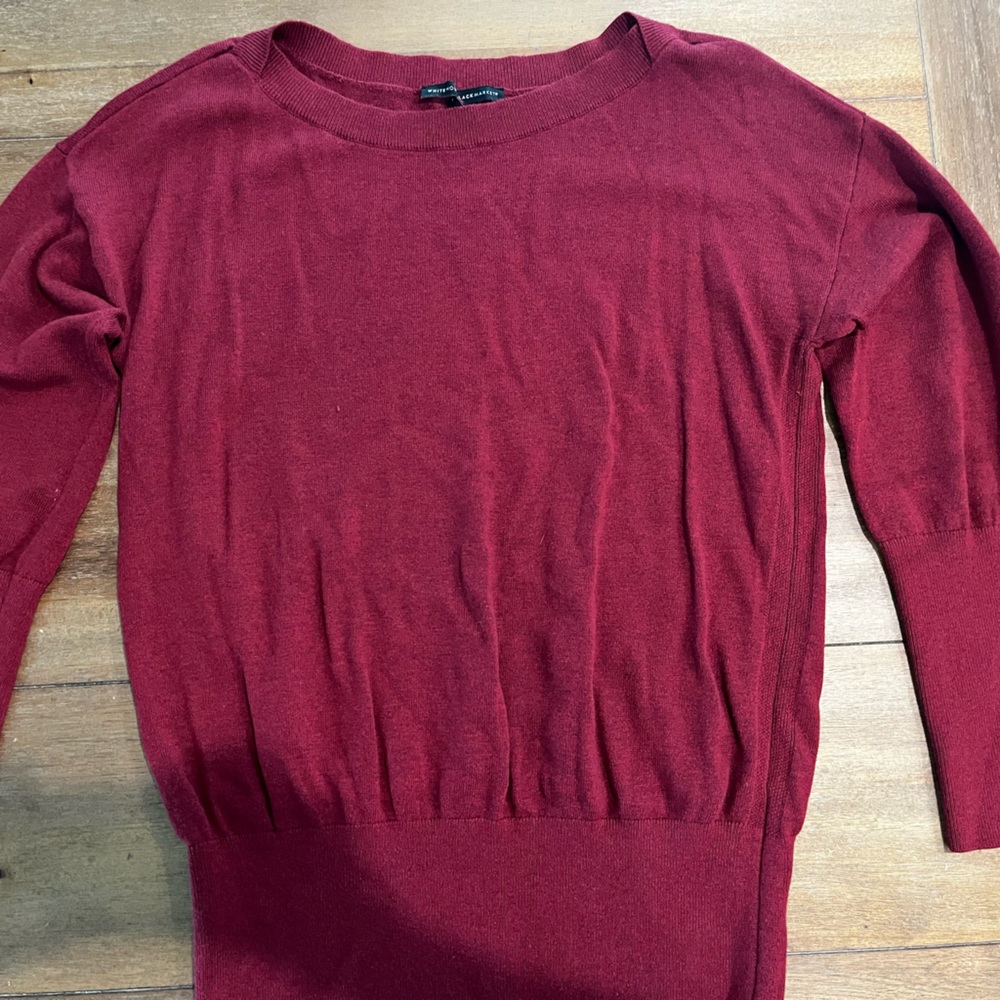 WHBM Red Banded Sweater